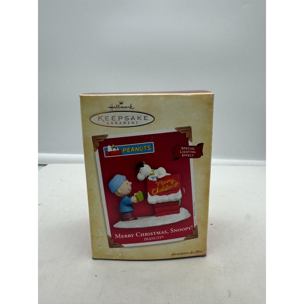 Vintage Hallmark Keepsake Ornament Peanuts Merry Christmas Snoopy